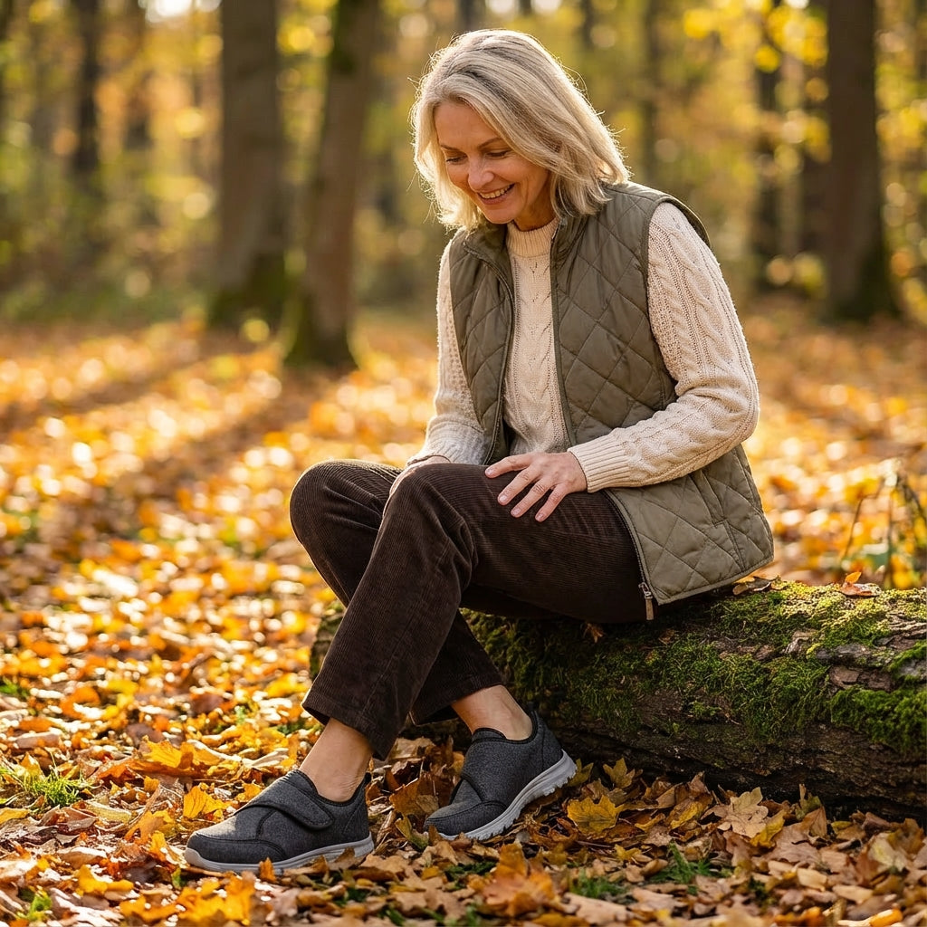 Lara – extra bred komfortsko med kardborre