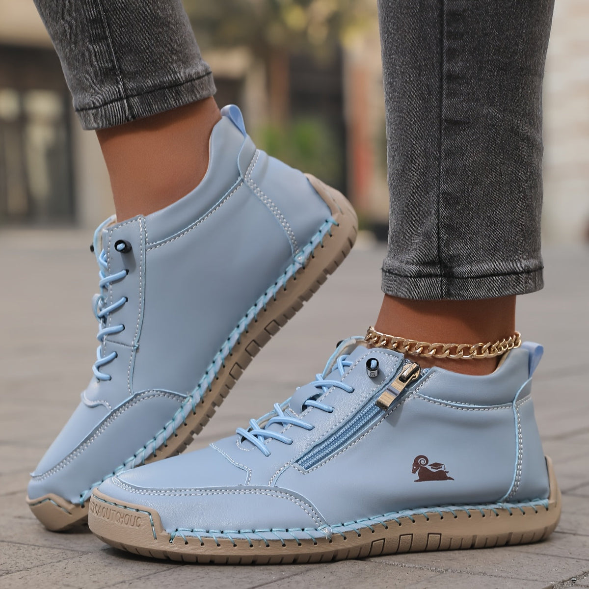 Mila – bekväm sneaker med dragkedja