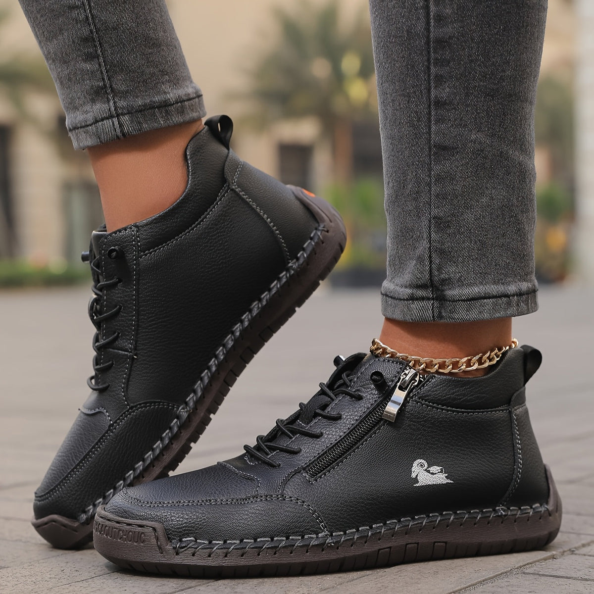 Mila – bekväm sneaker med dragkedja