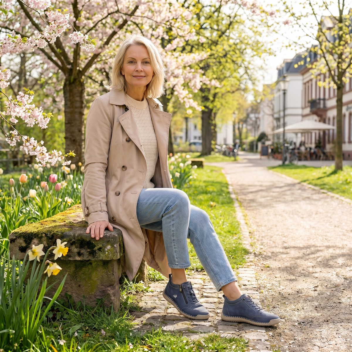 Mila – bekväm sneaker med dragkedja