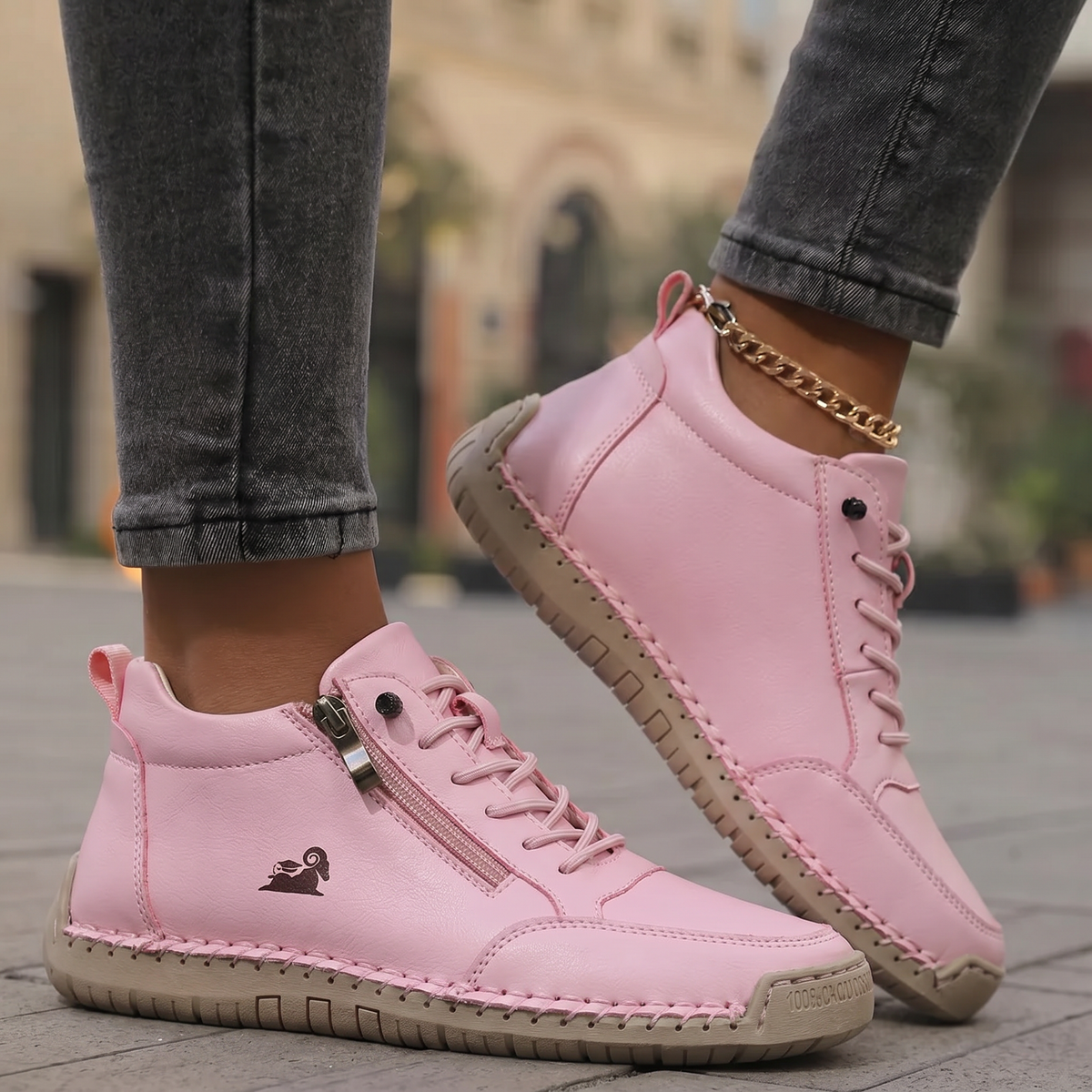 Mila – bekväm sneaker med dragkedja